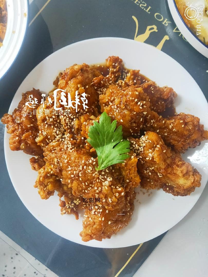 好吃到尖叫的韩国炸鸡，“韩式蜂蜜黄油炸鸡”的做法 步骤13