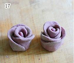紫薯玫瑰花馒头的做法 步骤17