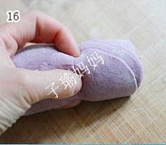 紫薯玫瑰花馒头的做法 步骤16