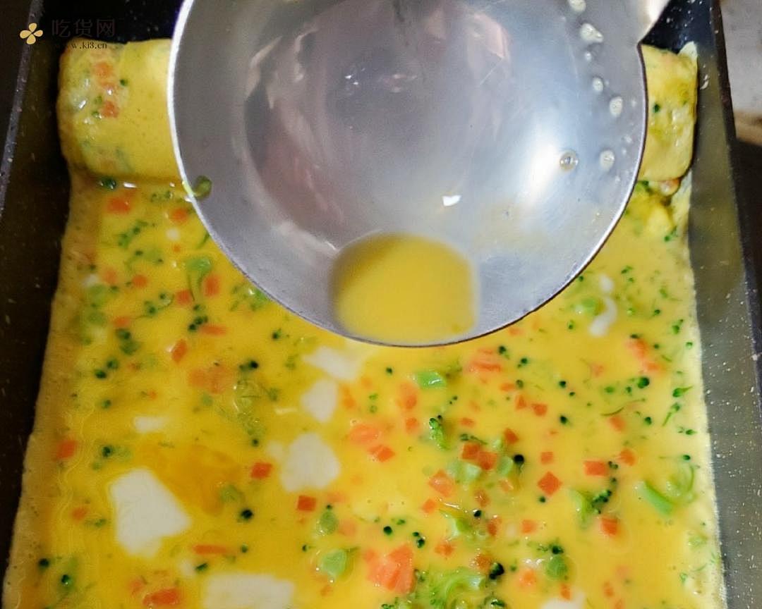 低脂高蛋白，高颜值巨好吃的早餐日式厚蛋烧、玉子烧、鸡蛋卷的做法 步骤9