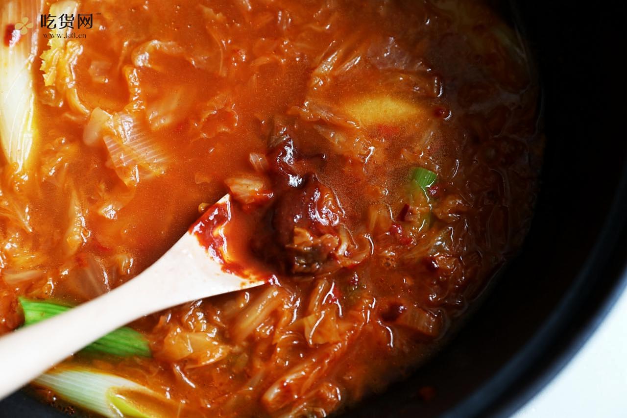 超浓郁的韩式辣白菜豆腐汤‼️冬日治愈美食的做法 步骤11