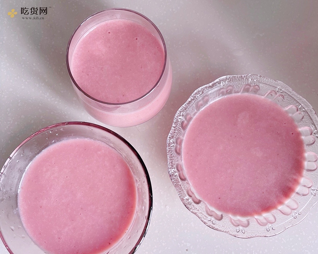 草莓酸奶布丁&草莓牛奶布丁的做法 步骤5