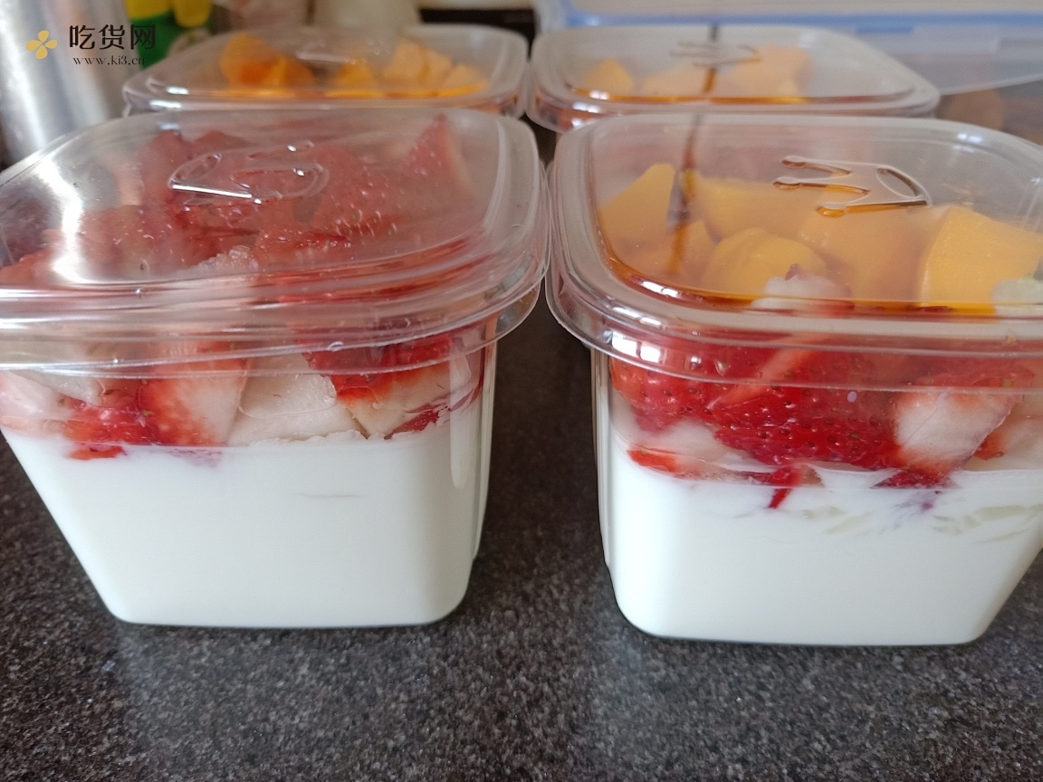 外出郊游必带❗草莓芒果水果捞❗附带酸奶做法❗的做法 步骤8