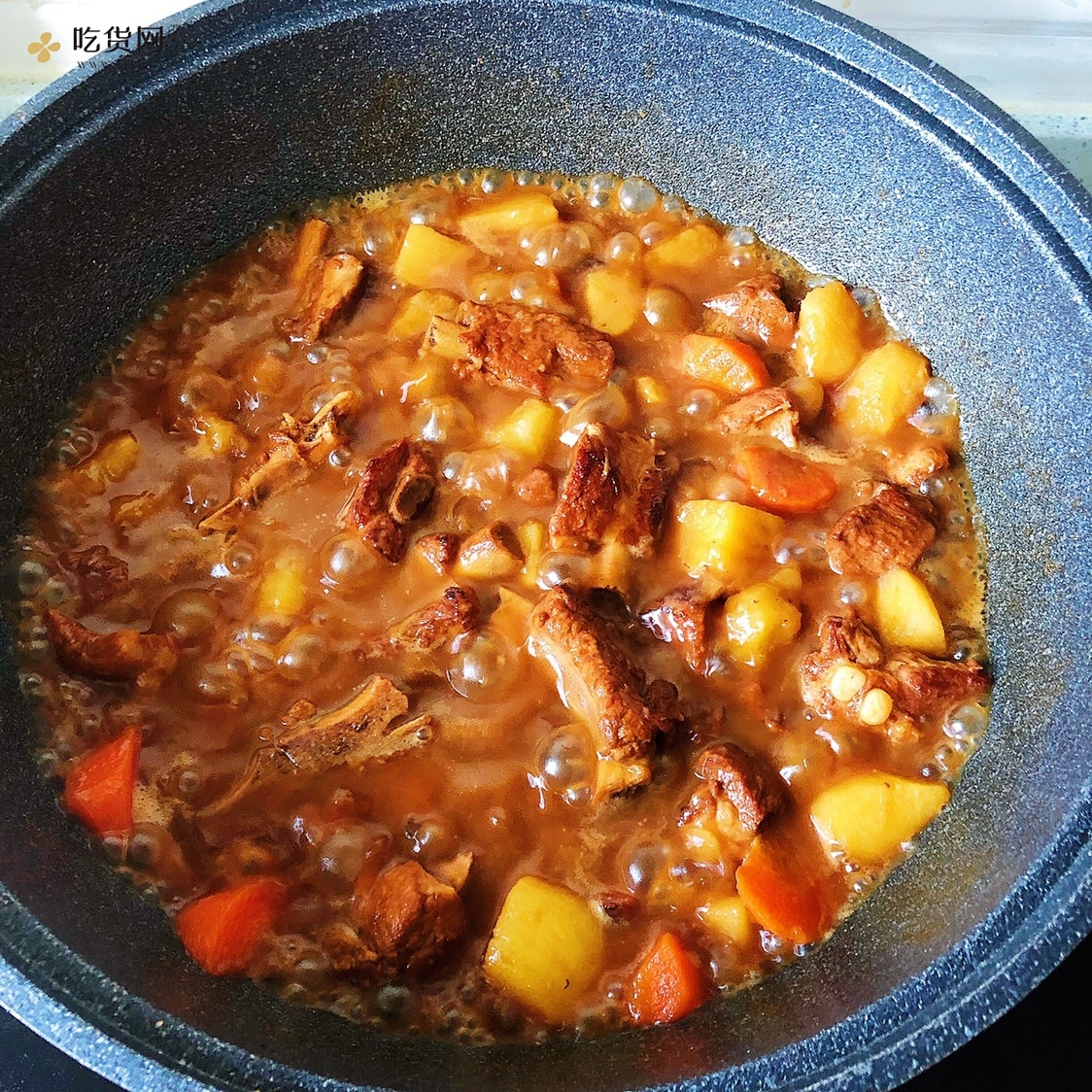 ?巨好吃的红烧排骨炖土豆❗️懒人版轻松做拿手菜的做法 步骤4