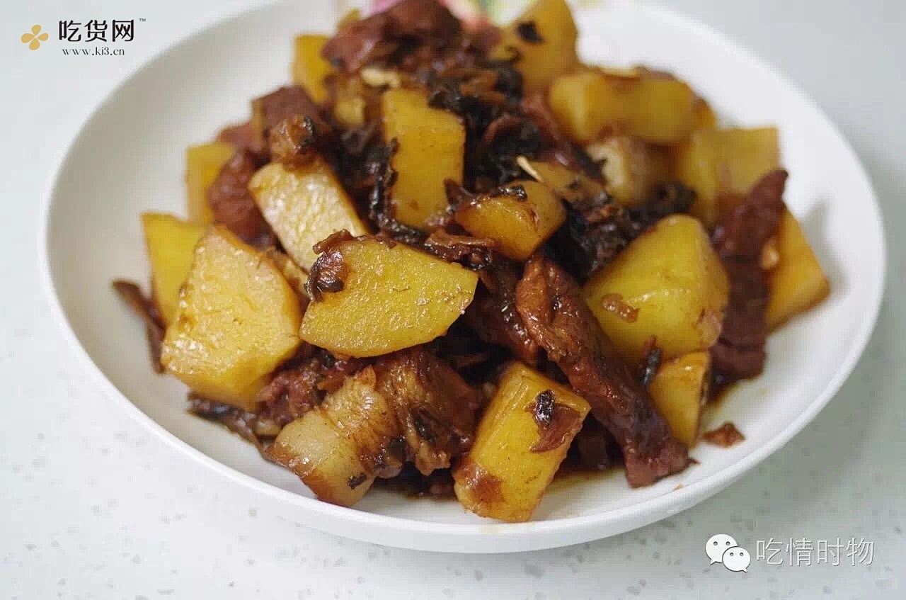土豆插足梅干菜烧肉的做法 步骤13