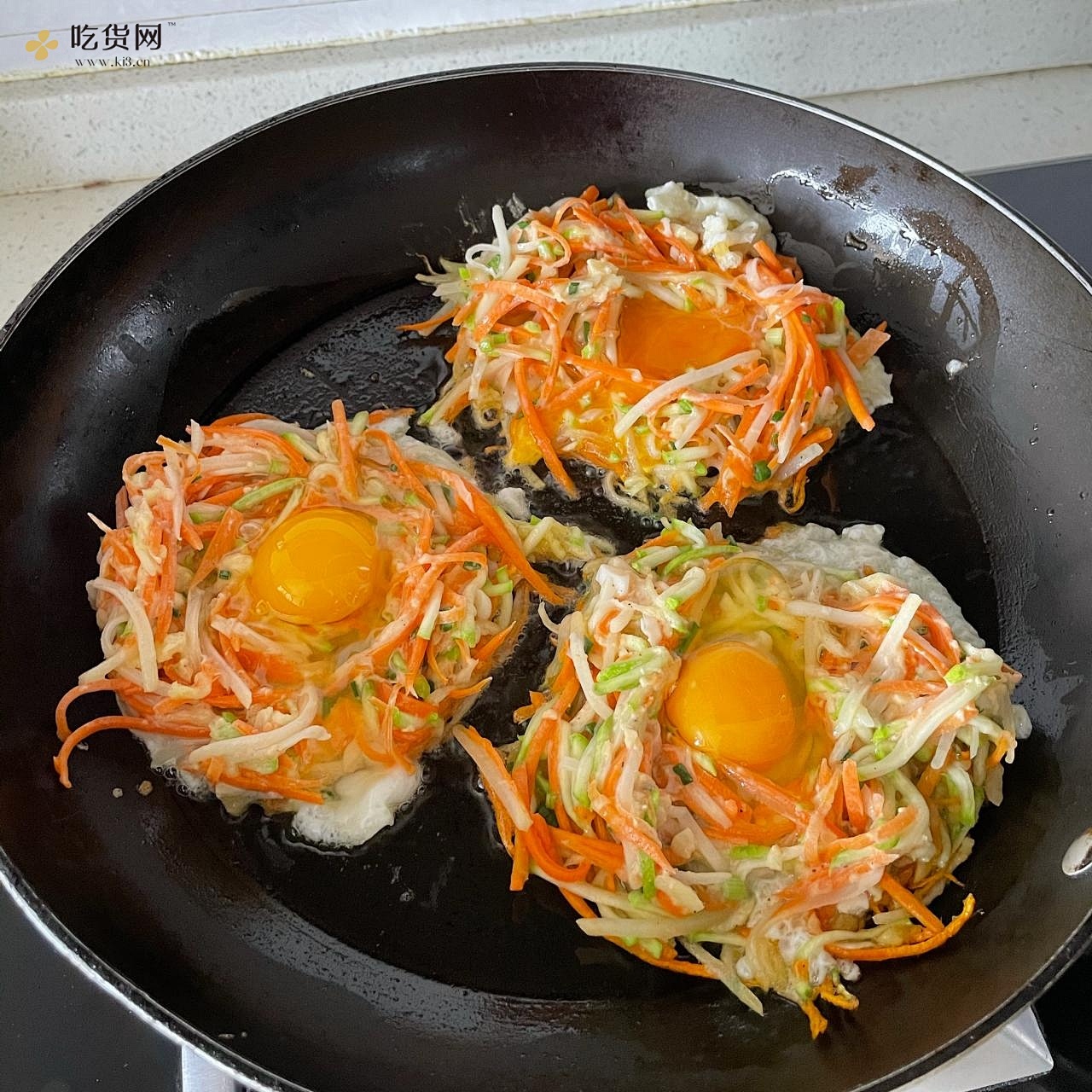 日式-蔬菜鸡蛋饼的做法 步骤6