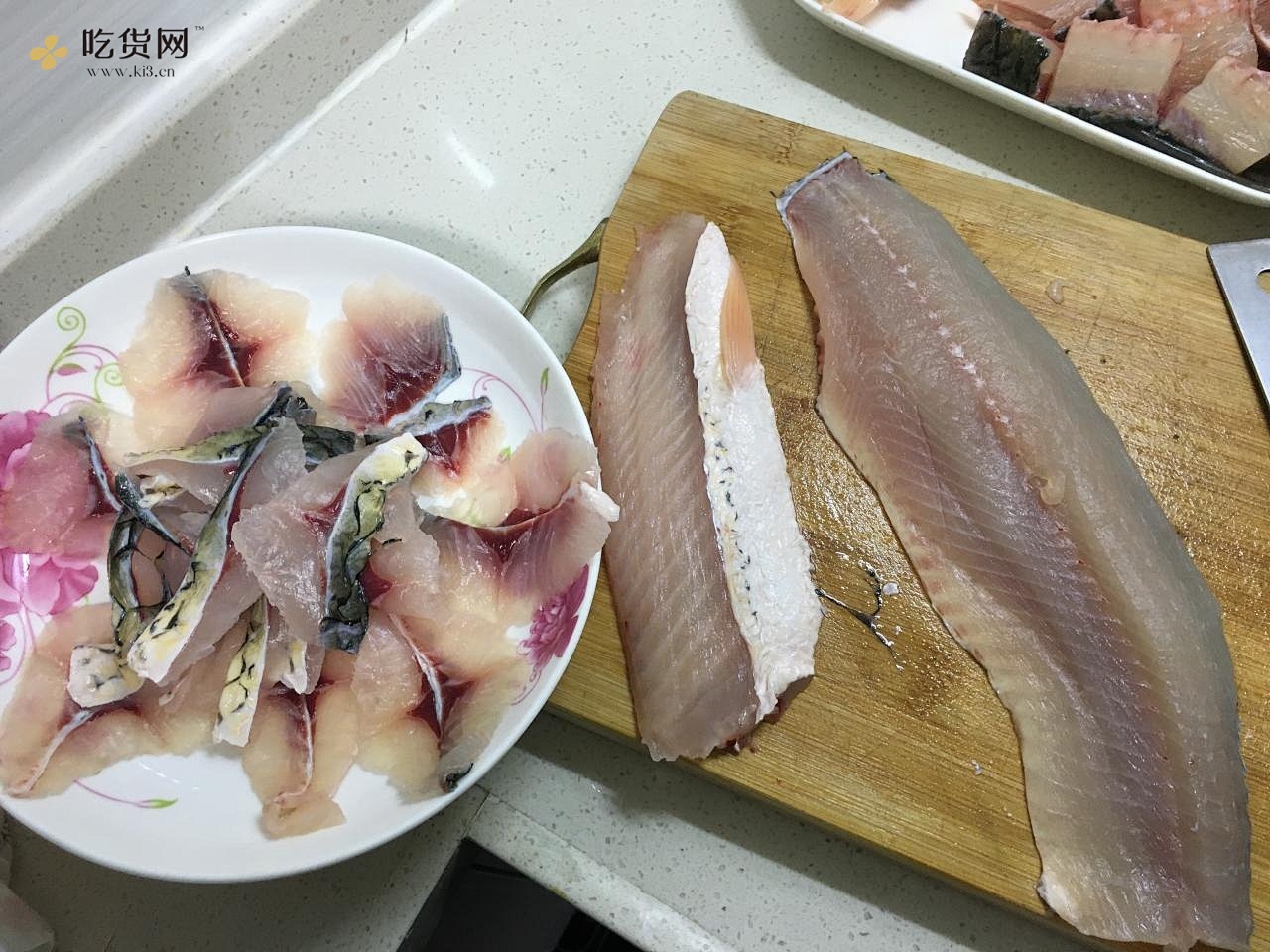 酸菜鱼（附带鱼片切法）的做法 步骤4