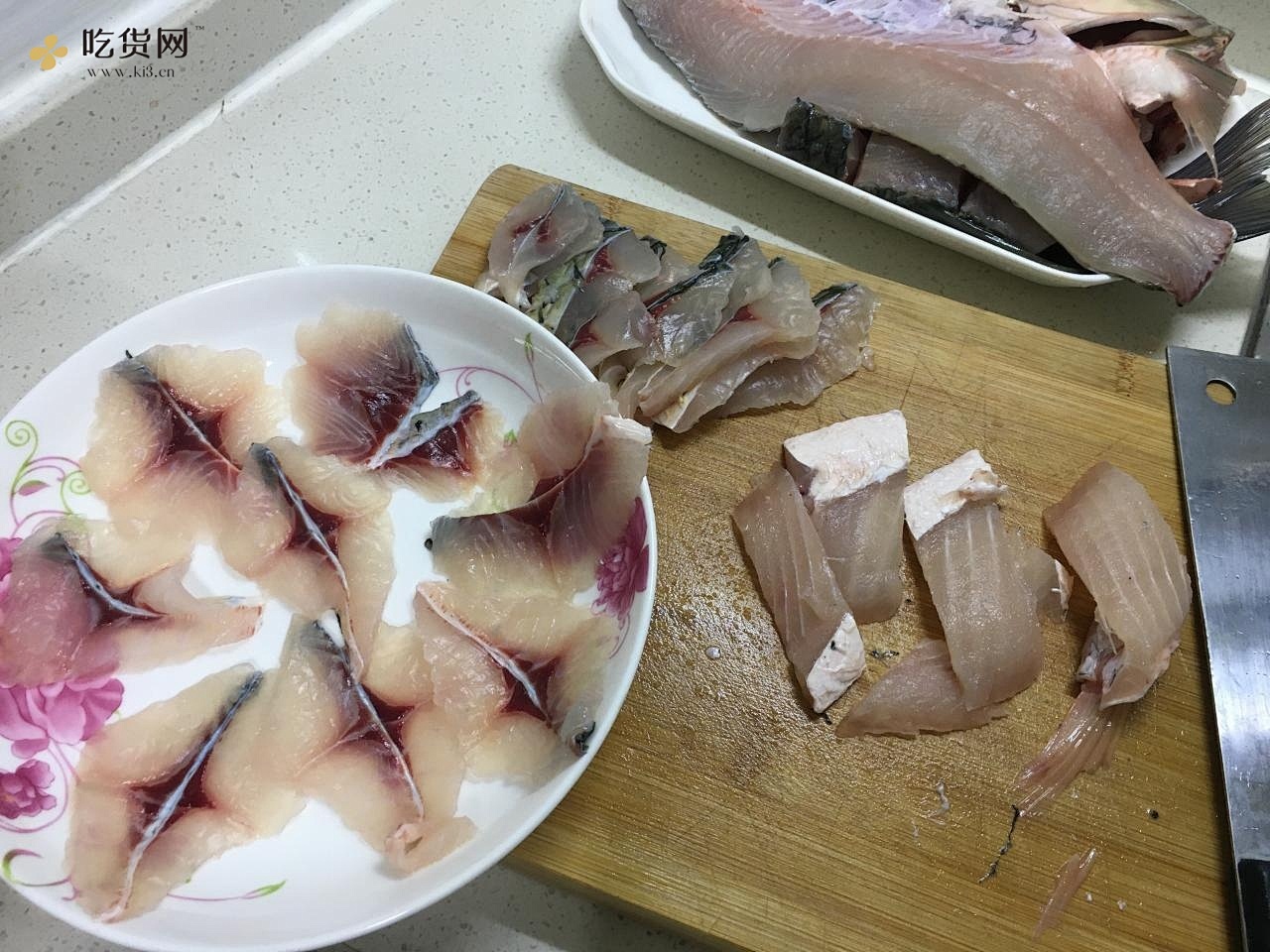 酸菜鱼（附带鱼片切法）的做法 步骤3