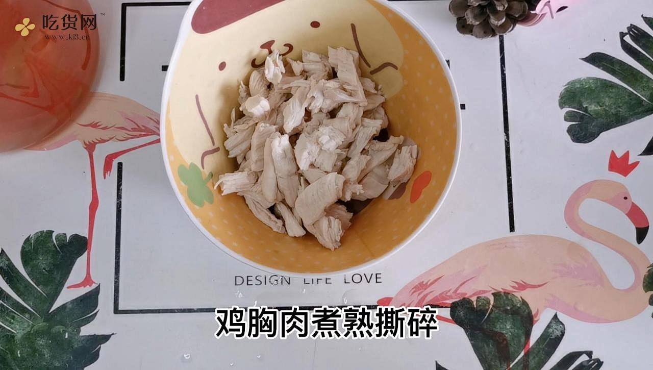 低脂日式豆乳鸡丝荞麦凉面的做法 步骤5