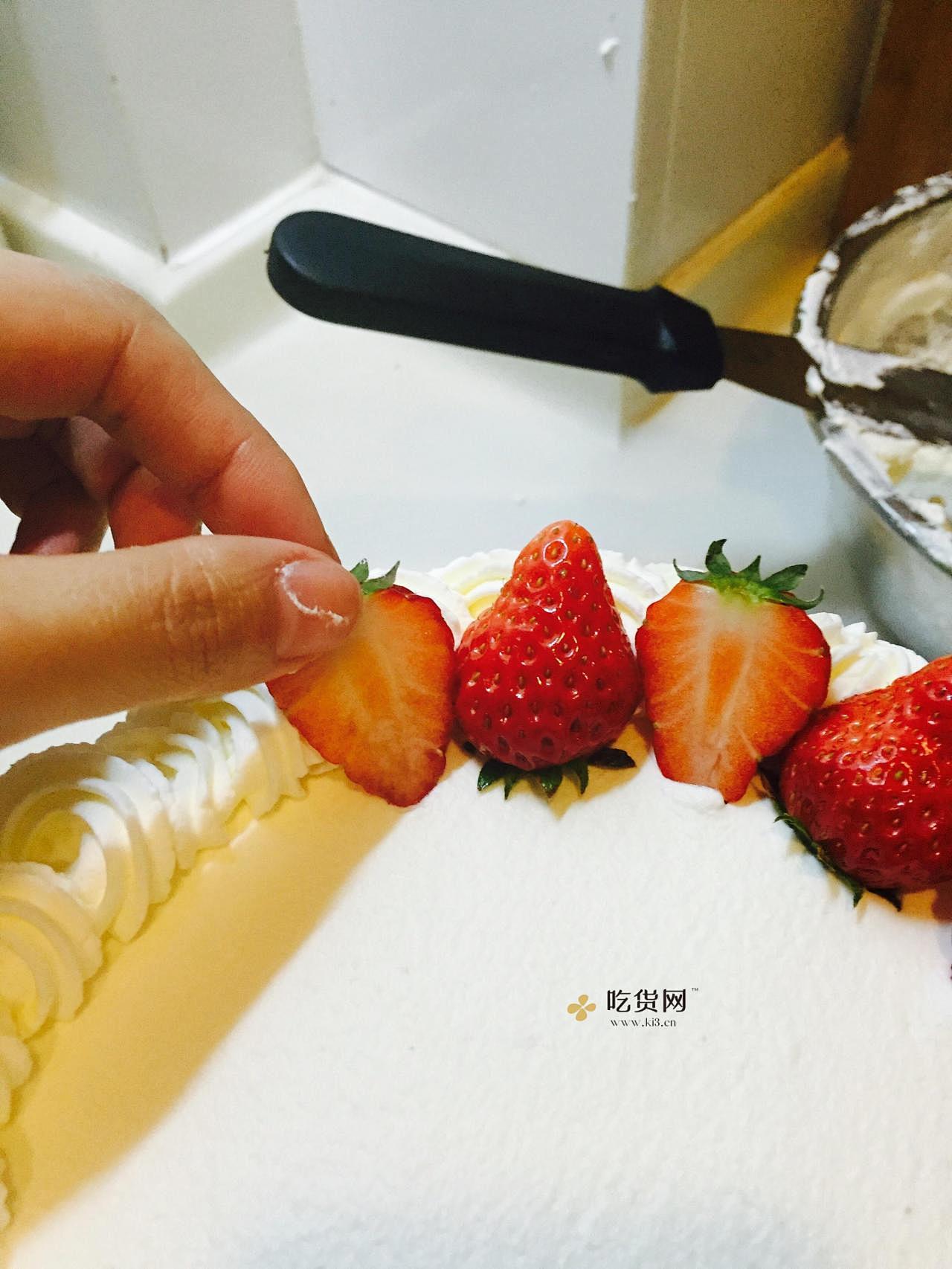 水果奶油【生日蛋糕】的做法 步骤15