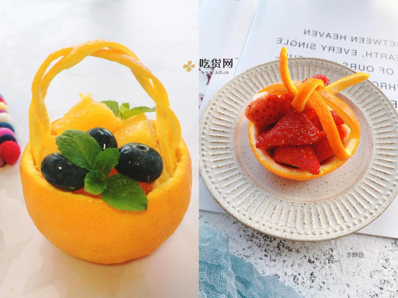 橙子的水果拼盘切法-图库-五毛网