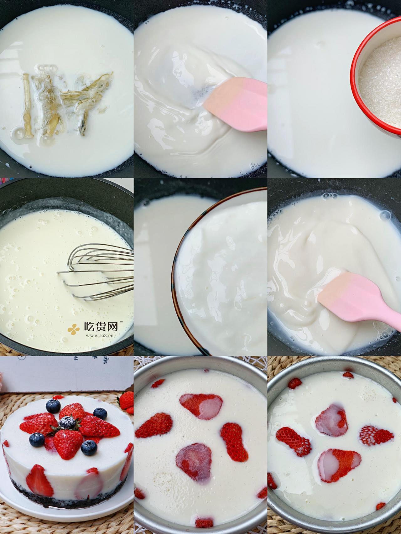 酸奶草莓蛋糕的做法 步骤2