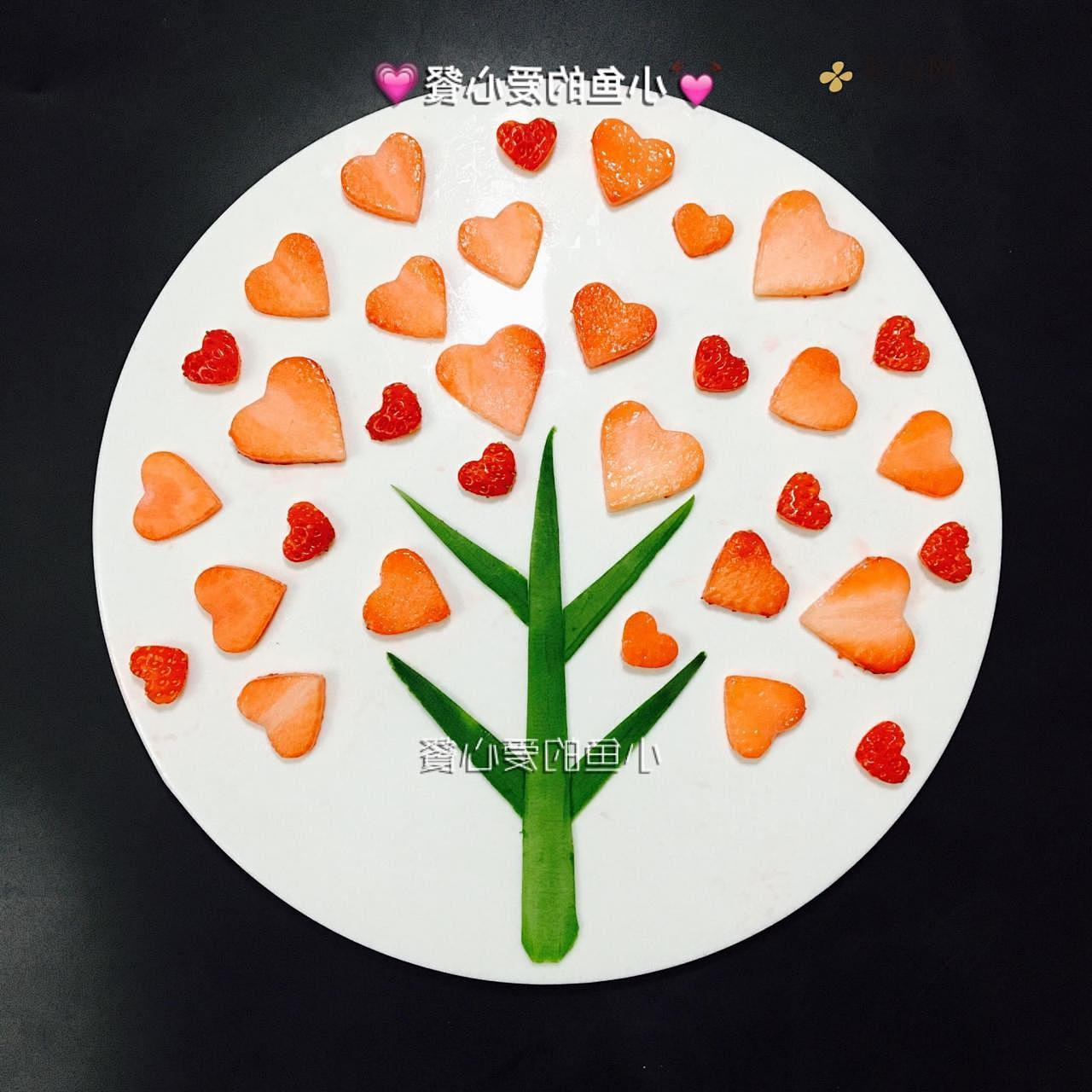 爱心树—创意水果拼盘的做法 步骤6