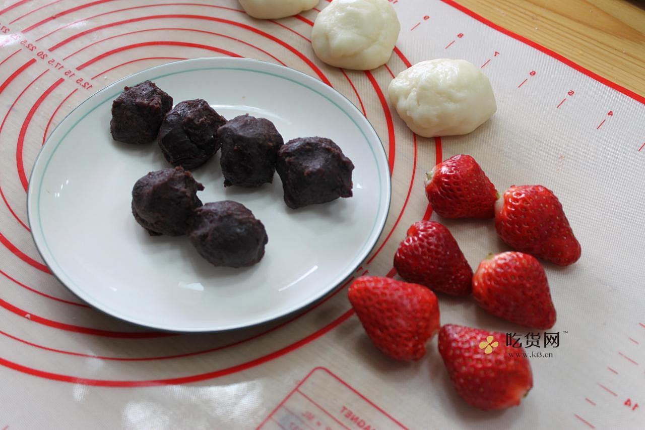 超萌甜品--草莓大福的做法 步骤6