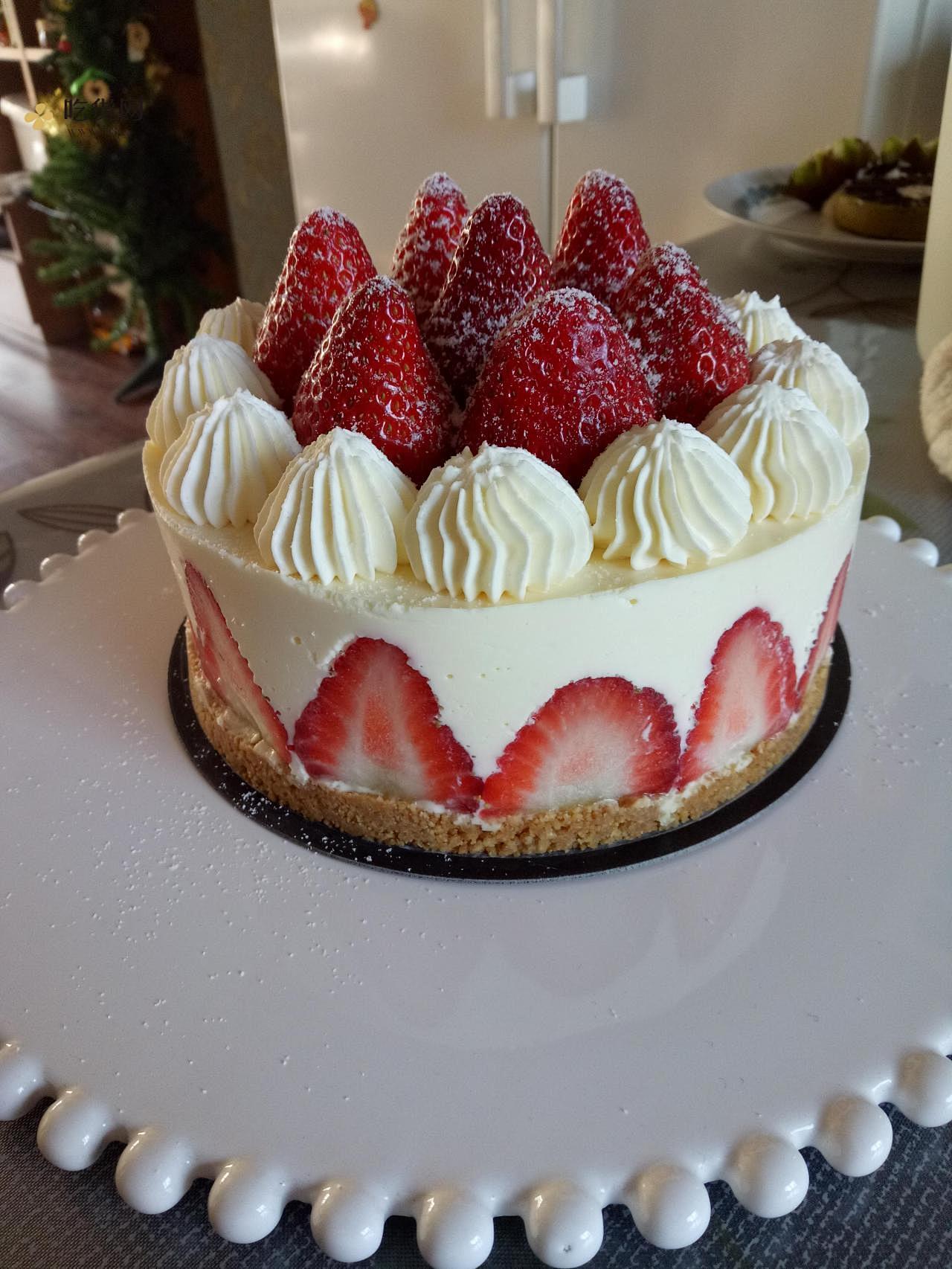 超简单的草莓芝士蛋糕的做法 步骤13