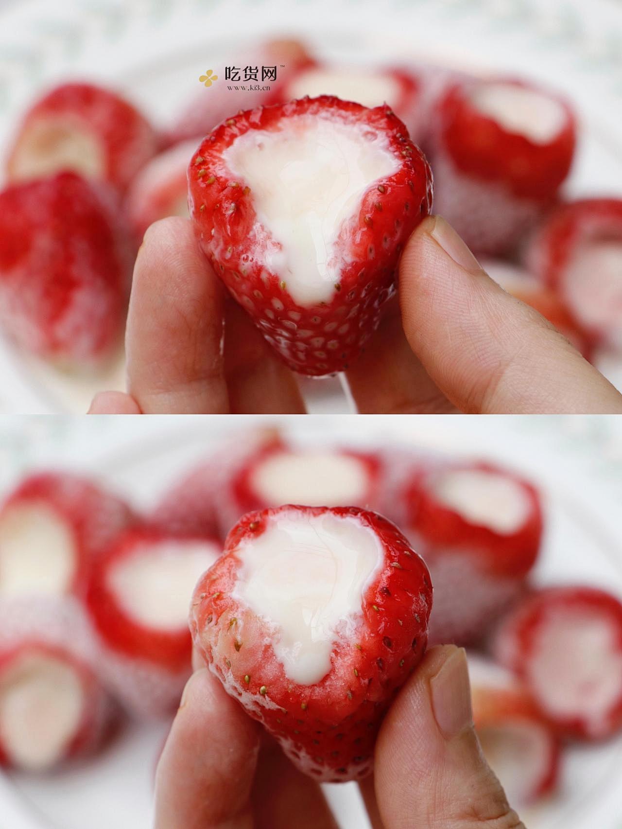 草莓炼乳冻的做法 步骤3