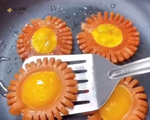 [元气早餐]BB超爱吃的太阳火腿蛋?的做法 步骤3