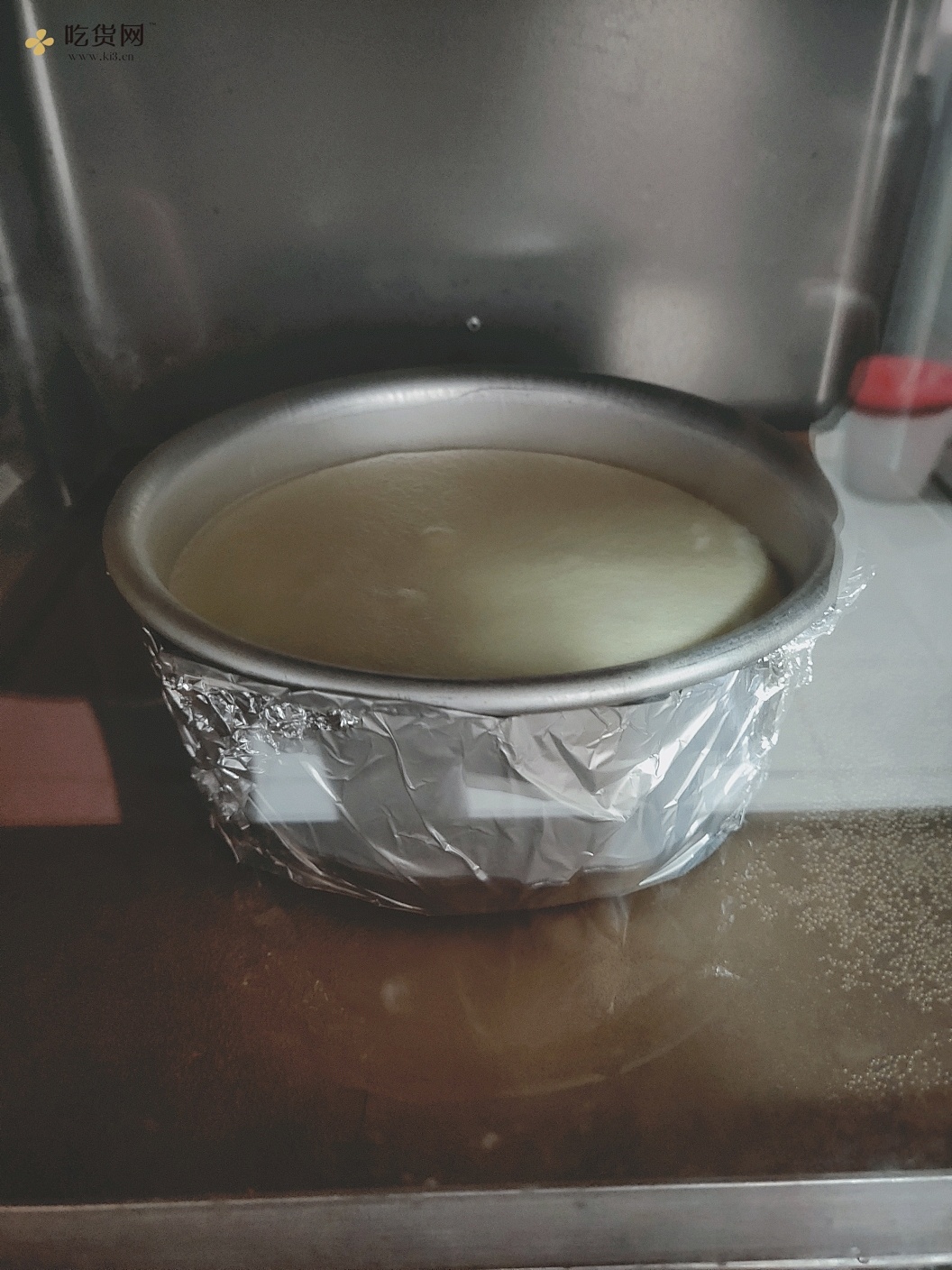 古早蜂蜜戚风蛋糕六寸(可做戚风蛋糕胚)的做法 步骤12