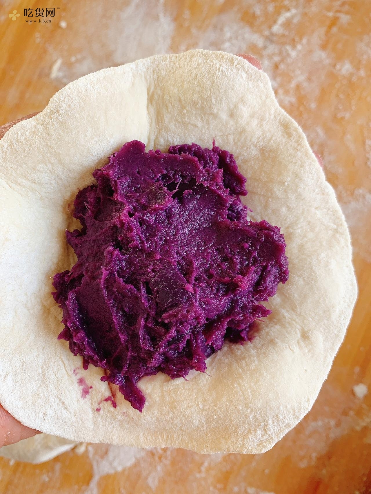 紫薯蜂蜜饼～简单好吃的做法 步骤4