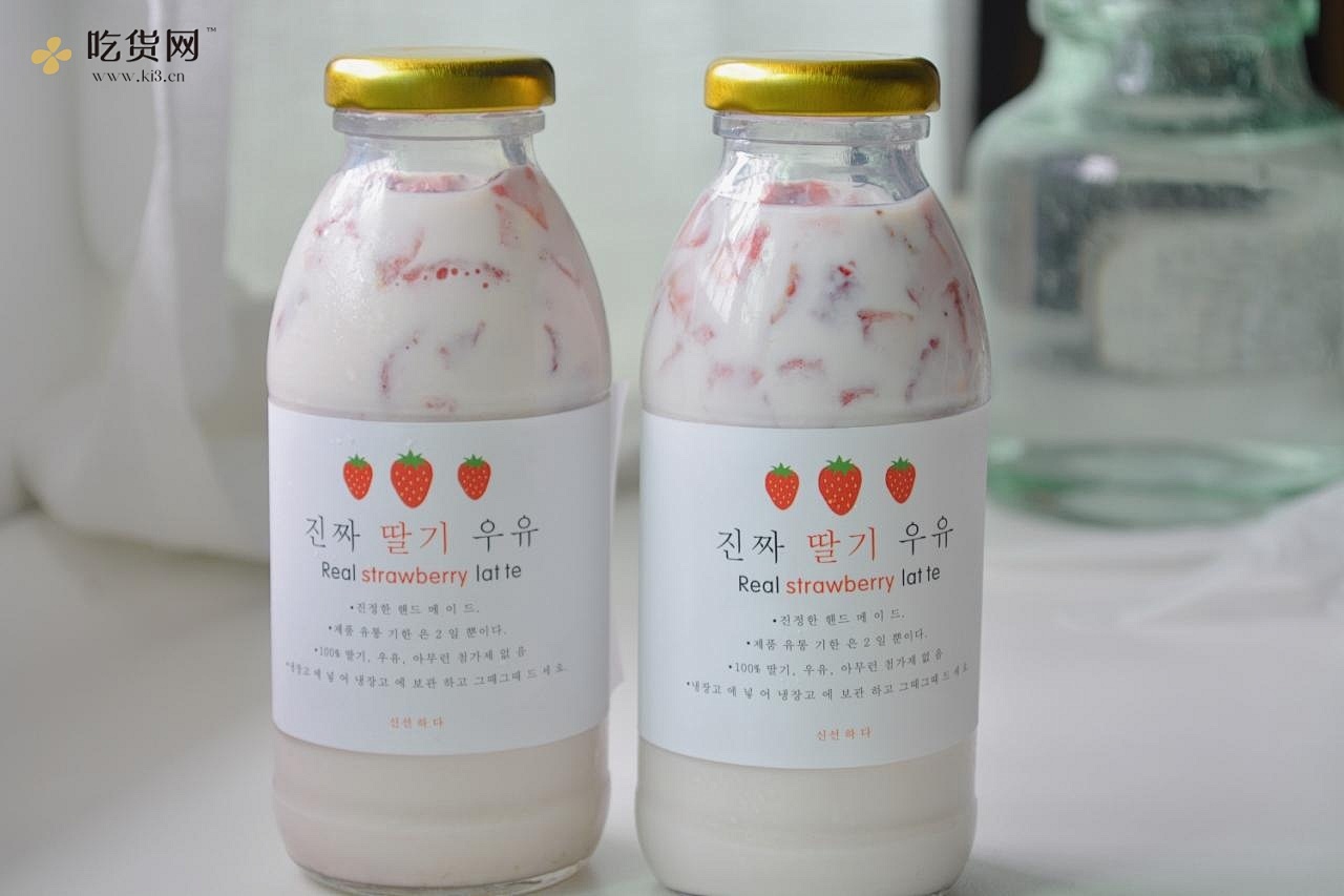 火爆韩国超Fresh的草莓鲜牛乳（不用熬草莓酱版本）的做法 步骤9