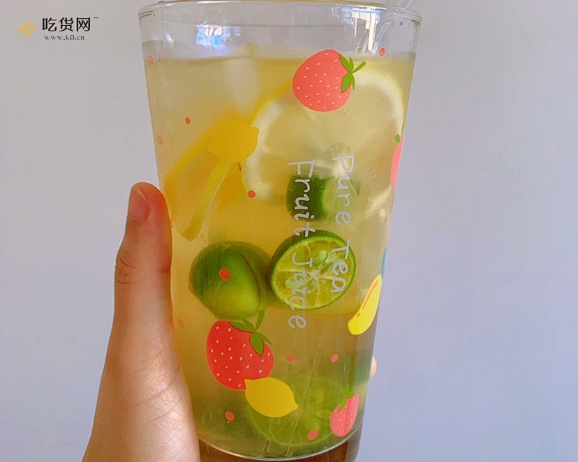 （小清新）青桔柠檬蜂蜜绿茶的做法 步骤7