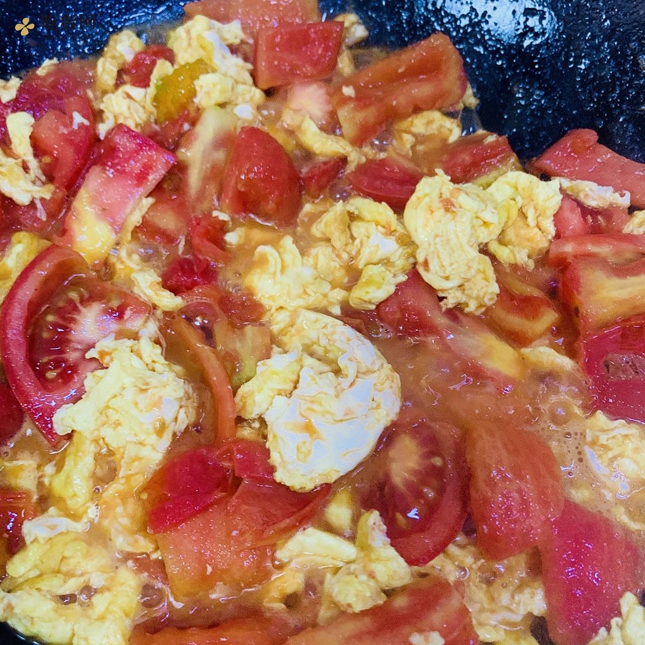 减肥餐美容补维生素西红柿炒鸡蛋的做法 步骤5