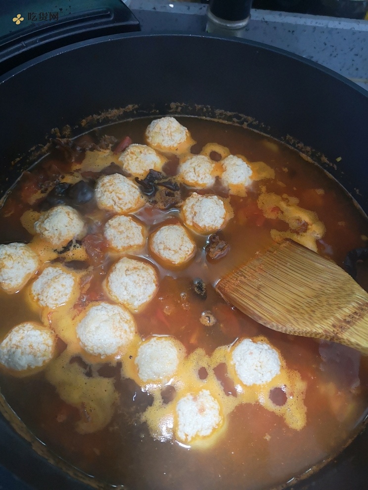 番茄鸡肉豆腐丸子汤（可做减肥餐）的做法 步骤7