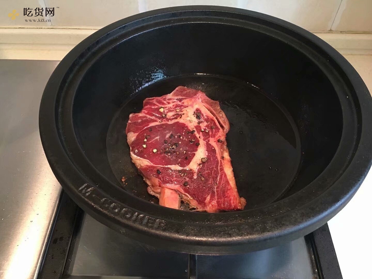 【百合花开】如何煎牛排——牛丼的做法 步骤3