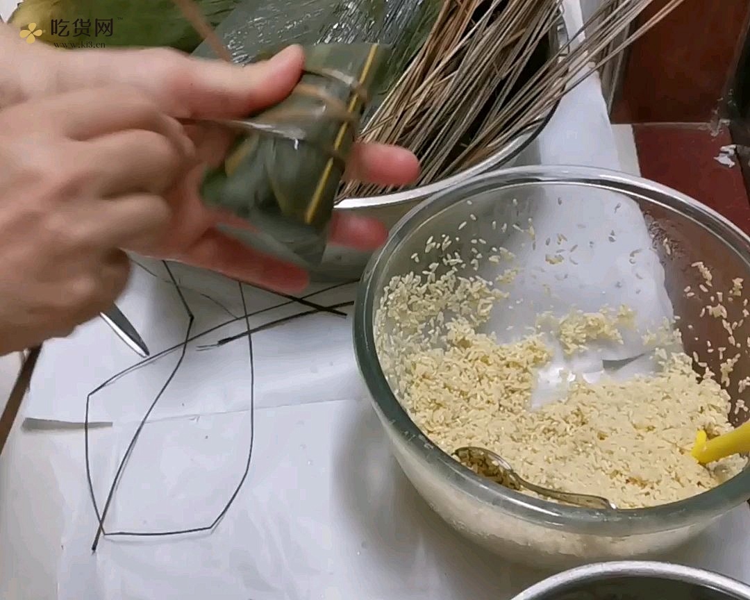 软滑Q弹灰水粽(枧水粽)粽子系列1＃附加粽干做法&食用方法的做法 步骤8