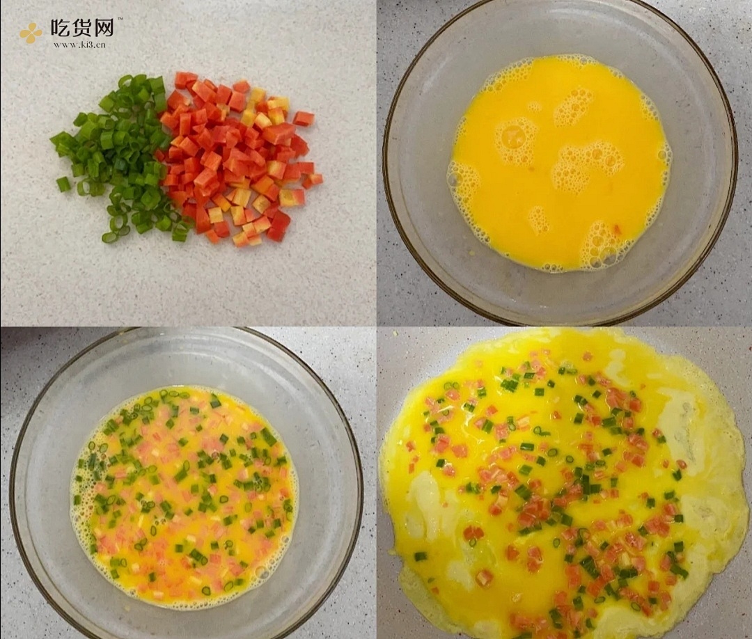 减脂餐｜日式厚蛋烧，快手健康早餐～的做法 步骤1
