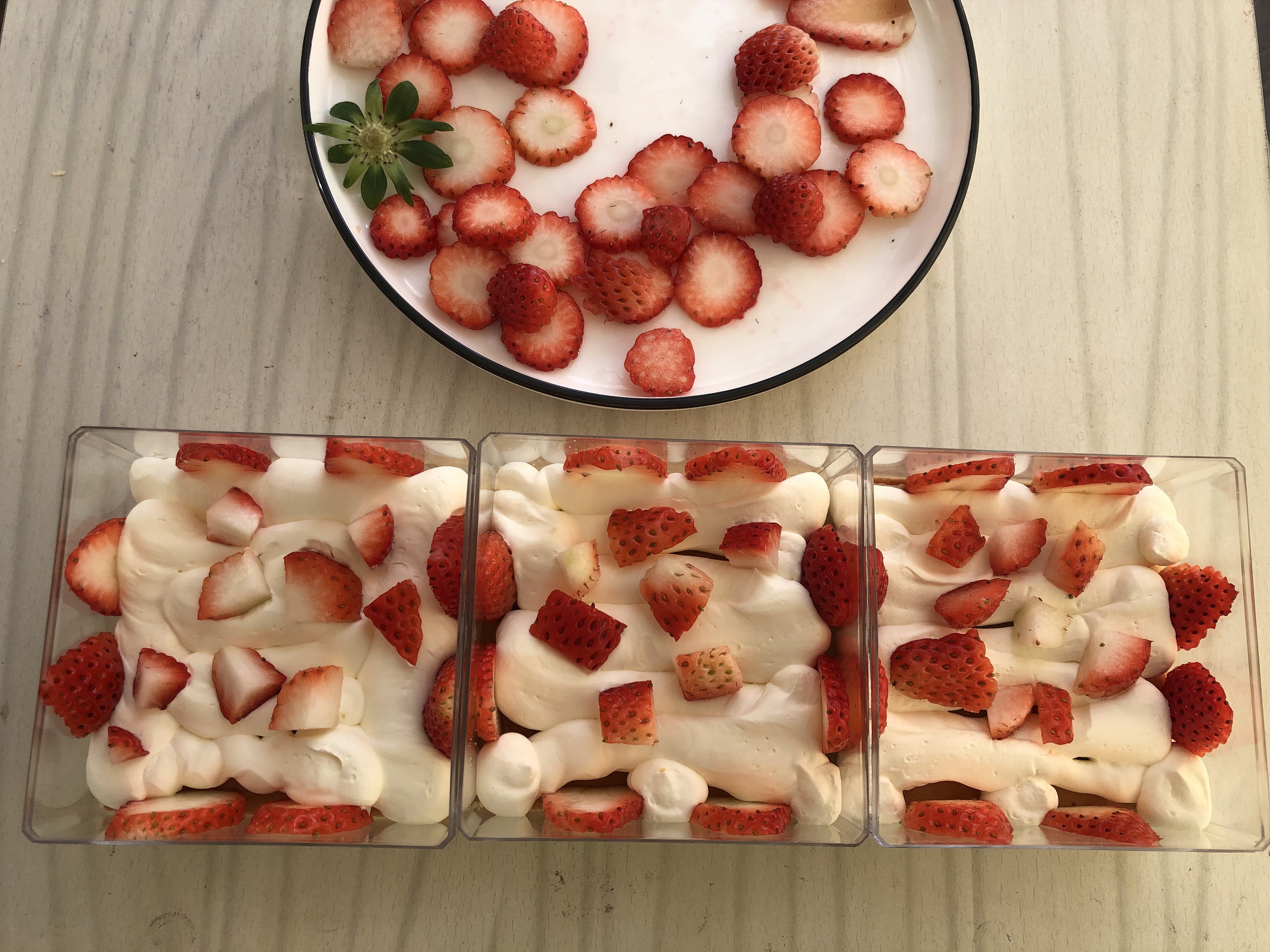 给你一朵大红花|草莓盒子小蛋糕的做法 流程9