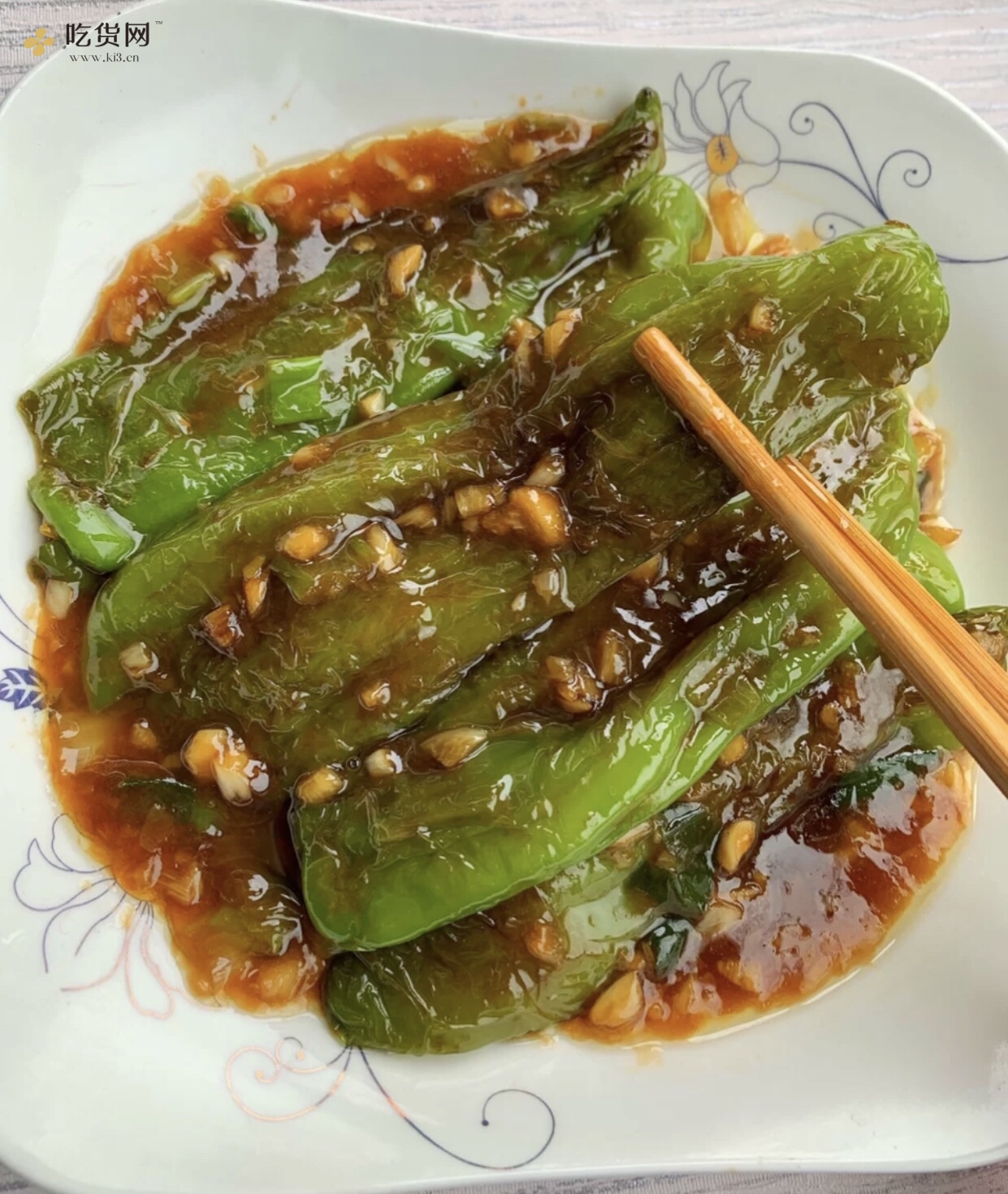 虎皮青椒/能吃三碗米饭的做法 步骤3